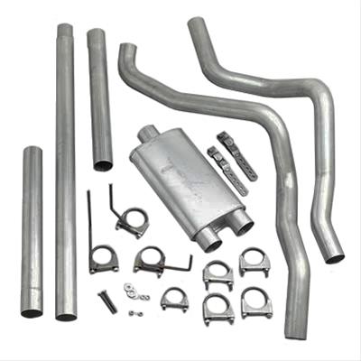 Aluminized Cat Back Exhaust Kit 02-05 Dodge Ram 3.7L, 4.7L, 5.9L - Click Image to Close